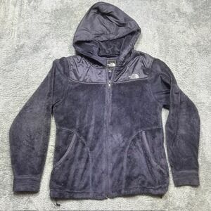 The North Face Oso‎ Jacket Womens S Purple Hooded Hiking Outdoor Full Zip Fleece